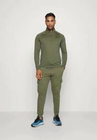 Under Armour TECH 2.0 - Tops ar garām piedurknēm - marine green/black