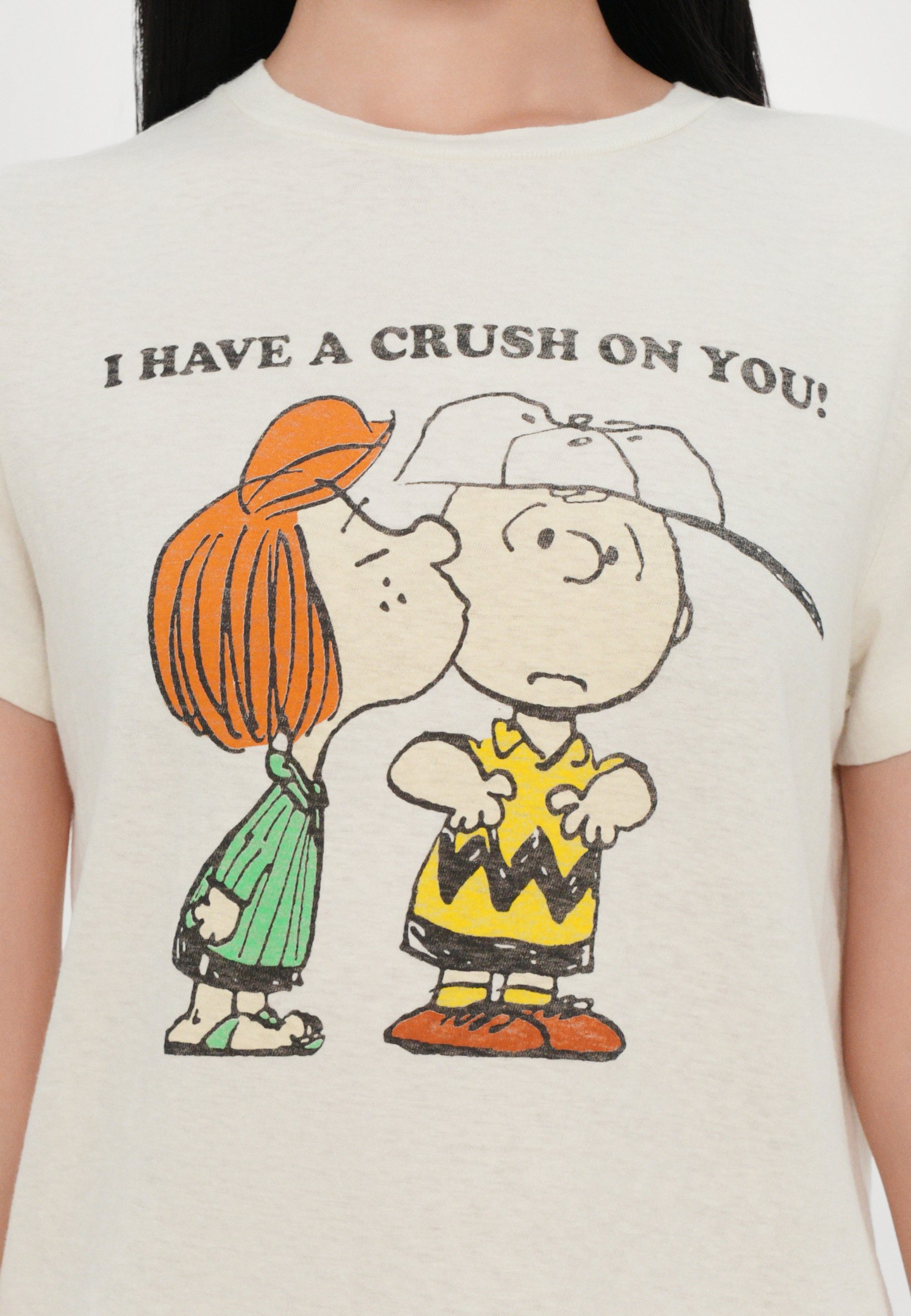 RE/DONE CLASSIC TEE PEANUTS CRUSH - Print T-shirt - vintage