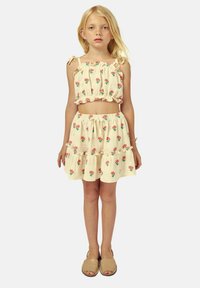 MIPOUNET CORALINE - Falda acampanada - ecru coral