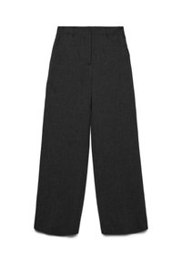 VMBESTIE WIDE - Pantalon classique - dark grey melange detail melange