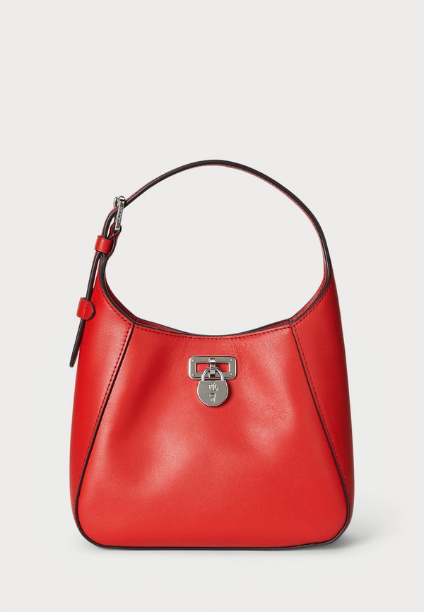LEATHER SMALL TANNER SHOULDER BAG - Handbag - bright vermillion