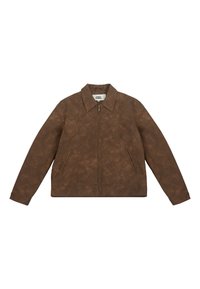 UNISEX - Imitert skinnjakke - brown