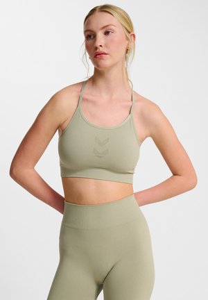 HIIT SEAMLESS  - Sports-BH'er med let støtte - seagrass
