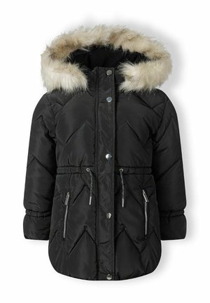 MINOTI PADDED WITH FAUX FUR TRIM HOOD - Veste d'hiver - black