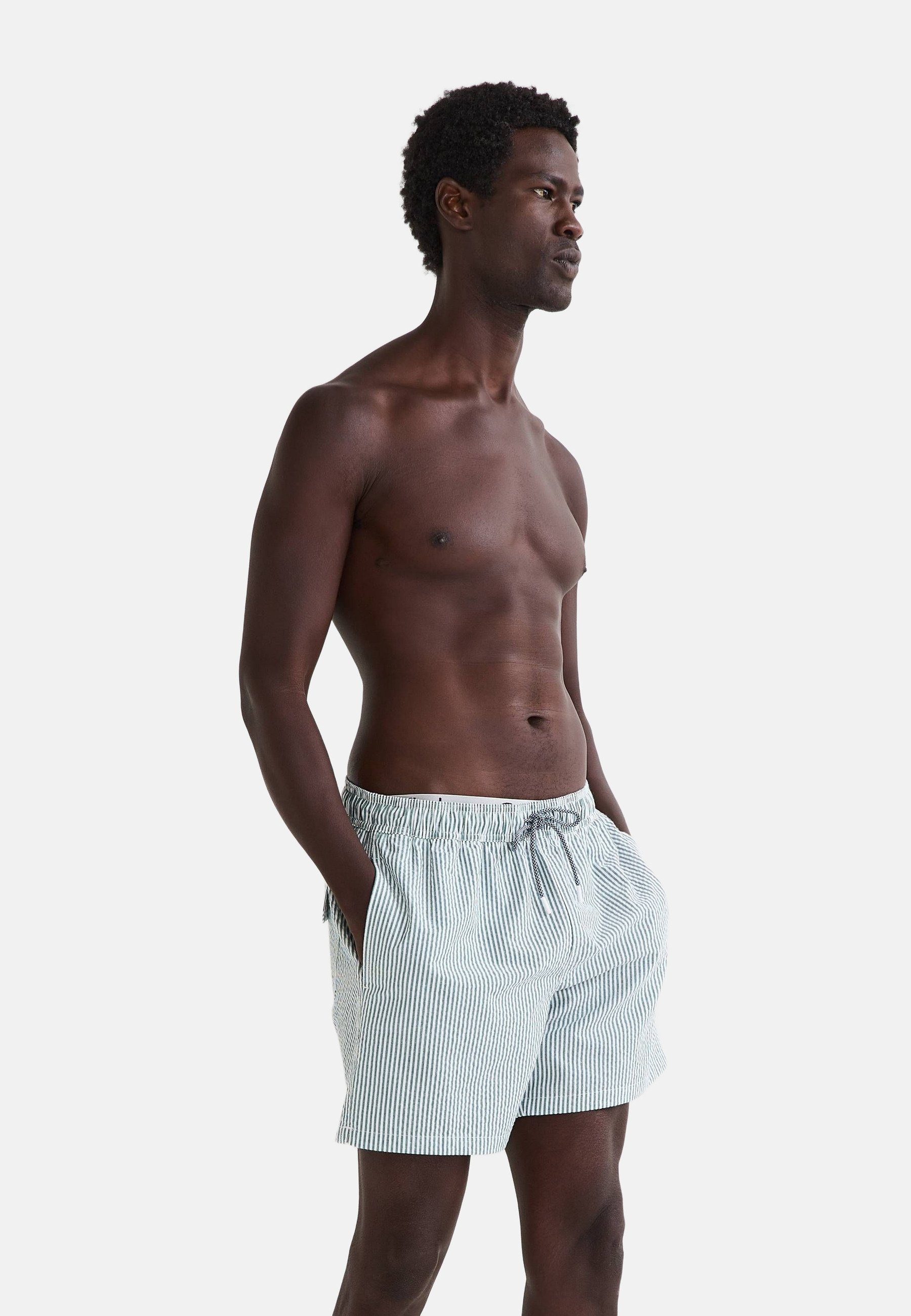 Monoprix Short de bain vert anglais/vert foncé