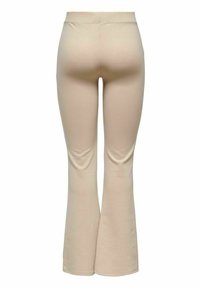 ONLY ONLFEVER FLARED PANTS - Leggings - Trousers - beige