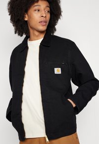 Carhartt WIP DETROIT JACKET - Poletna jakna - black / black aged canvas