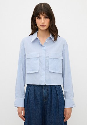 adL WITH CARGO POCKET - Camicia - striped blue