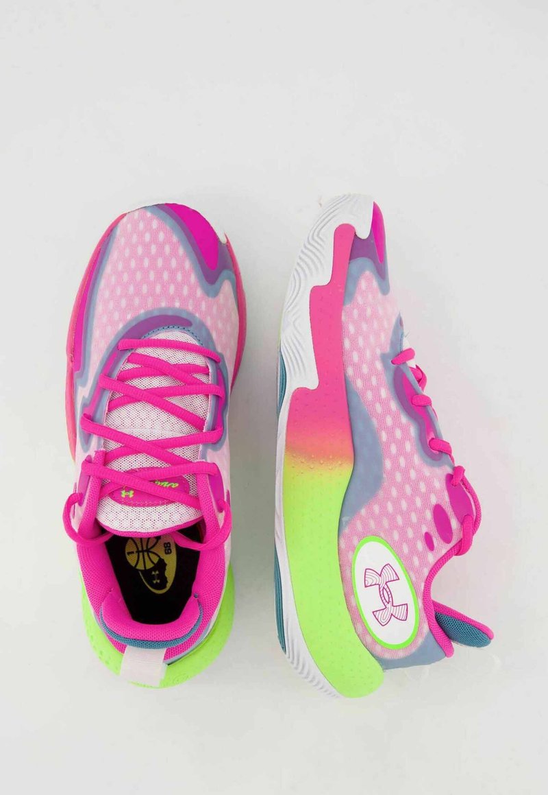 under armour basketball shoes pink
