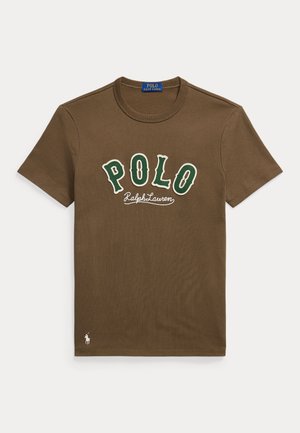 CUSTOM SLIM FIT WESTERN-LOGO T-SHIRT - T-Shirt print - york brown