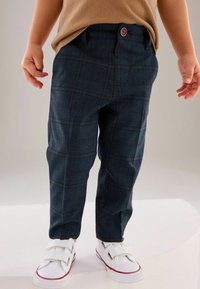 Next - FORMAL CHECK REGULAR FIT - Kalhoty - navy Miniatura obrázku 1