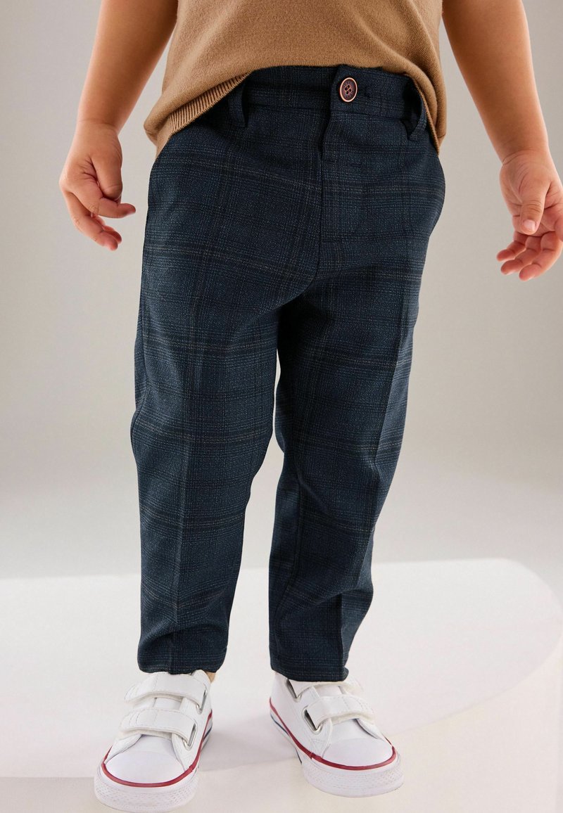 Next - FORMAL CHECK REGULAR FIT - Kalhoty - navy, Zvětšit