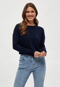 Minus - MIELNE KNIT - Strickpullover - black iris solid Thumbnail-Bild 1