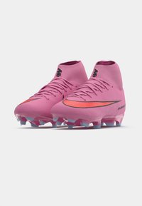 Nike Performance ZM 10 ACADEMY FG/MG - Fodboldstøvler til kunstgræs - magic flamingo/black/total crimson