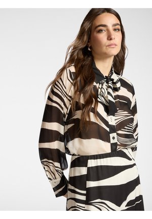 IN STAMPATA CON FIOCCO - Camicia - nero