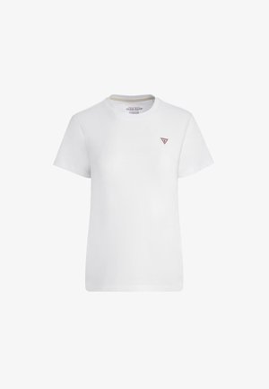 Guess Jeans CON LOGO TRIANGOLO - Pamata T-krekls - bianco