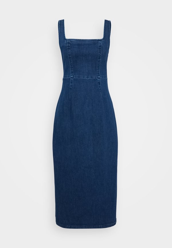 BODYCON MIDI NILES - Denim dress - medium wash2