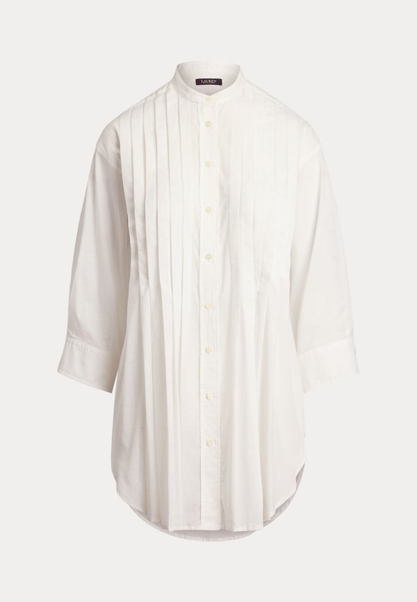 Pintucked Cotton Dobby Shirt - Button-down blouse2