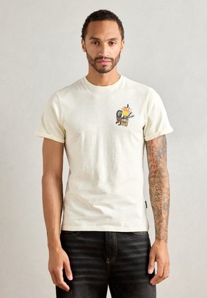 T-shirt con stampa - blanc cassé