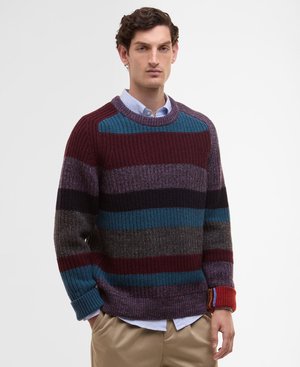 PAUL SMITH LOVES BARBOUR MULTI STRIPED CREW NECK JUMPER UNISEX - Svetr - multi-coloured