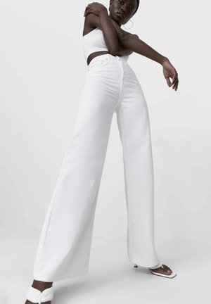 Flared jeans - white