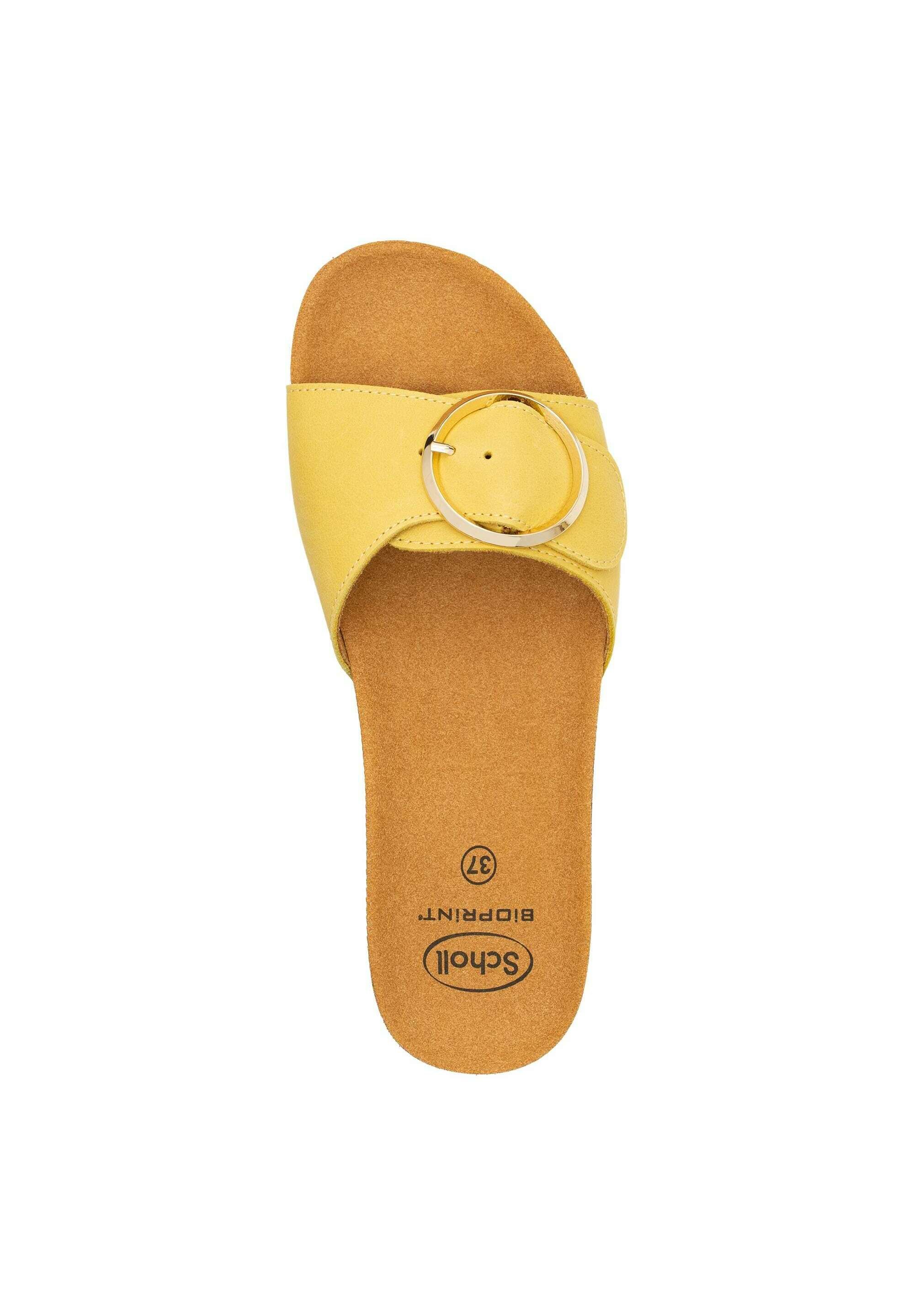Scholl Sandalen met sleehak - gelb/geel - Zalando.nl