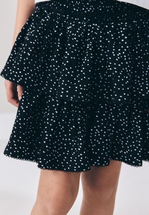 Next, REGULAR FIT - CRINKLE TIERED SKIRT  . - Minisukňa - black white spot