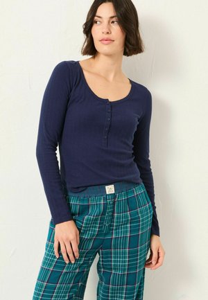 REGULAR FIT - HENLEY - Nachtwäsche Shirt - navy