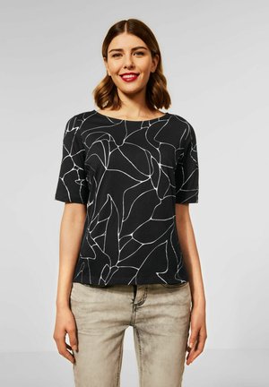 Print T-shirt - schwarz