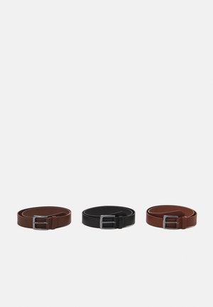 3 PACK UNISEX - Belt - cognac/brown/black
