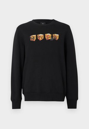 REG FIT CUBES - Športni pulover - black