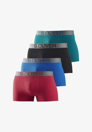 s.Oliver RETRO 4ER PACK BEQUEM - Trunks - petrol schwarz blau rot