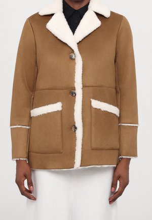 Imitatieleren jas - camel
