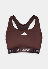 POWERREACT TECHFIT - Reggiseno sportivo con sostegno medio - shadow brown