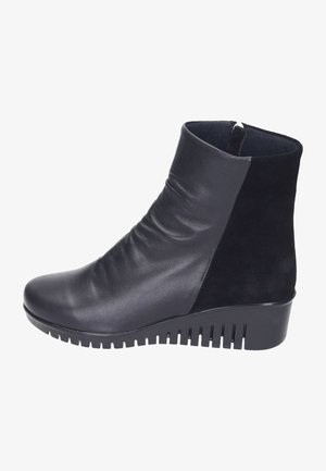 Wedge Ankle Boots - schwarz