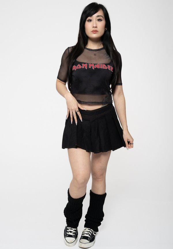 IRON MAIDEN BAND LOGO CROP - Print T-shirt2