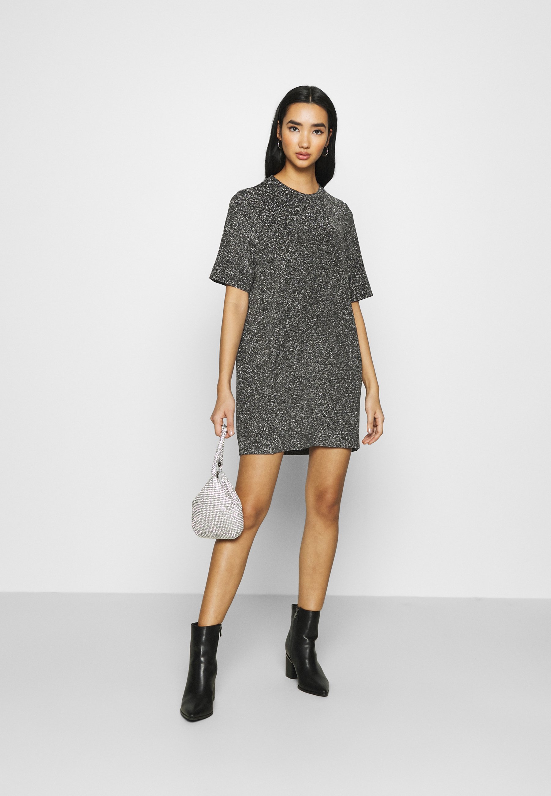 Monki IZZY DRESS - Jersey dress - black 
