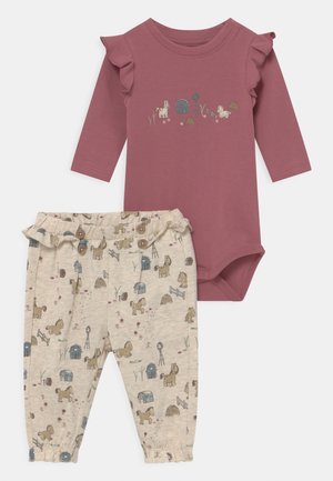 NBFLORAINE SET - Broek - deco rose