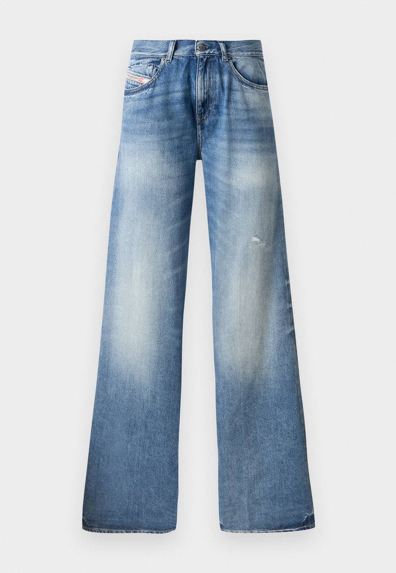 Diesel Straight leg jeans blauw denim/bluedenim