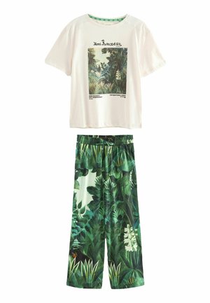 HENRI ROUSSEAU SHORT SLEEVE REGULAR FIT SET - Nachtwäsche Set - green