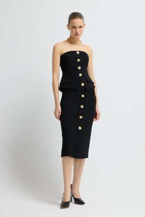 MIDI - Jupe crayon - black