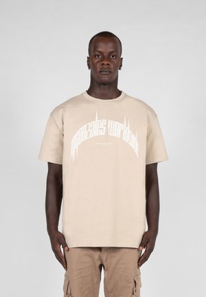 Print T-shirt - wet sand