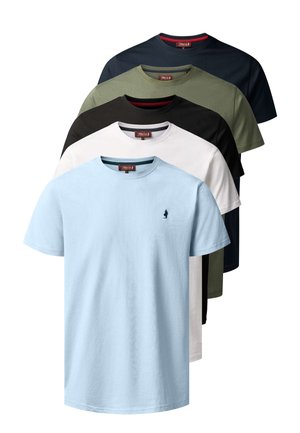 MCOHIO 5 PACK - T-shirts basic - tap s dark s sum s beetle white