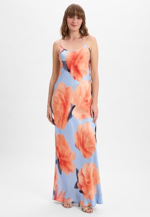 Maxi dress - orange hellblau