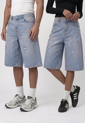 YOURTURN UNISEX - Τζιν σορτς - light blue denim