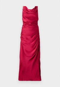 Cowl Neck Draped Maxi Dress - Svečana odjeća - sangria