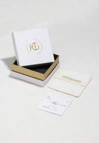 HAZE & GLORY HEART STRUCTURED - Halskæder - gold-coloured