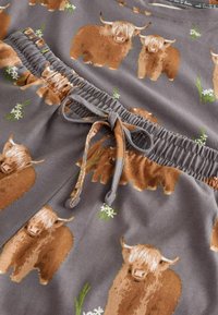 Next HAMISH THE HIGHLAND COW SHORT SLEEVE SET - Nattøj sæt - charcoal grey
