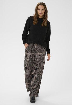 Bon'A Parte ERIANNA  - Püksid - black stroke print