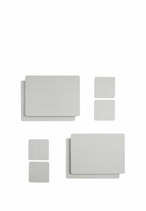 Next REGULAR FIT - SET OF 4 WOODEN PLACEMATS AND COASTERS UNISEX - Bordsæt - grey
